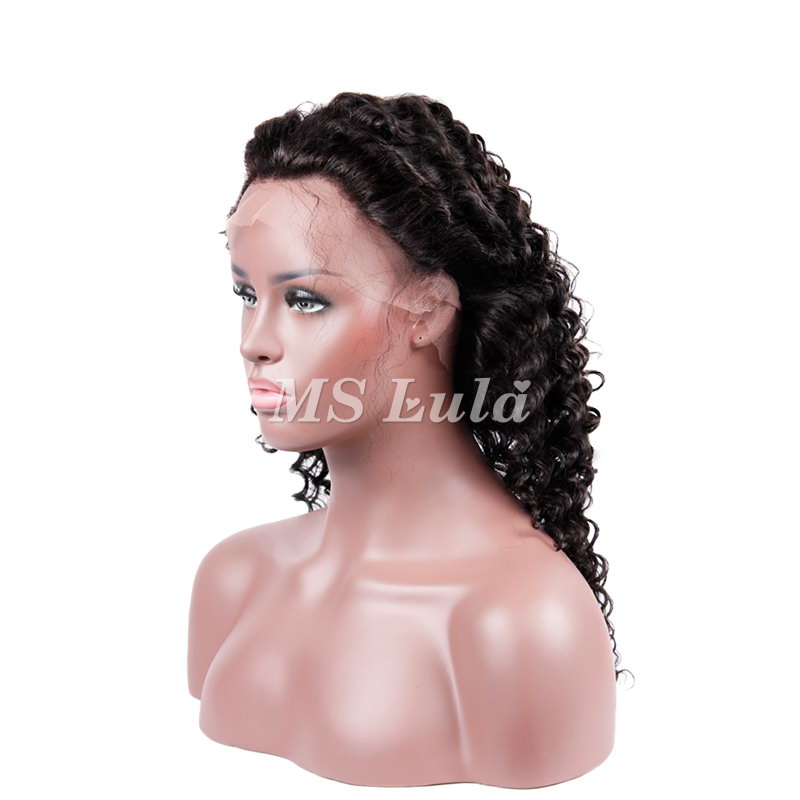 Virgin Hair Deep Wave 360 Lace Frontal Closure 22.5x4x2 With Adjustable Strap - 图片 4